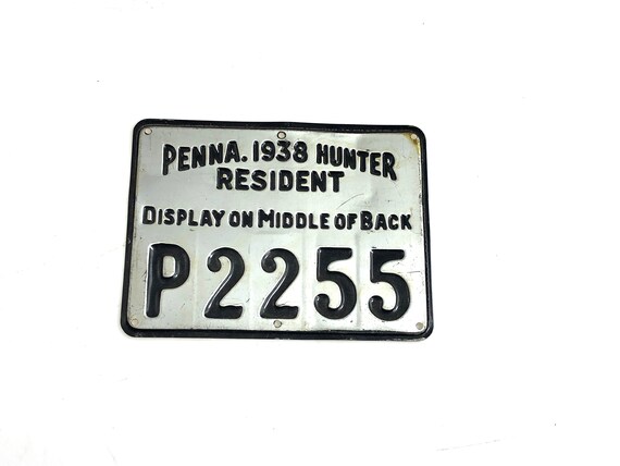 Insigne De Pêche Résident Vintage 1942 PA Pennsylvanie Permis