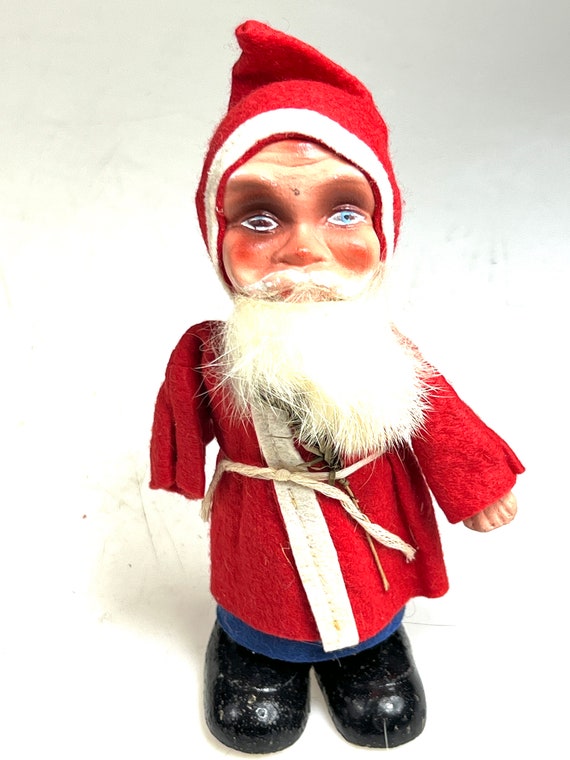 Antique Germany Composition Santa 7-1/4