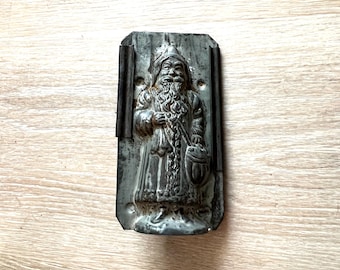 RARE Antique 6-1/4" German (Walter Berlin?) Santa Claus Chocolate Mold