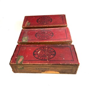 RARE!! Set of Three 3 Paul Eyster Antique Thrift 3 for 5 cents Cigar Boxes - York PA Factory No. 126
