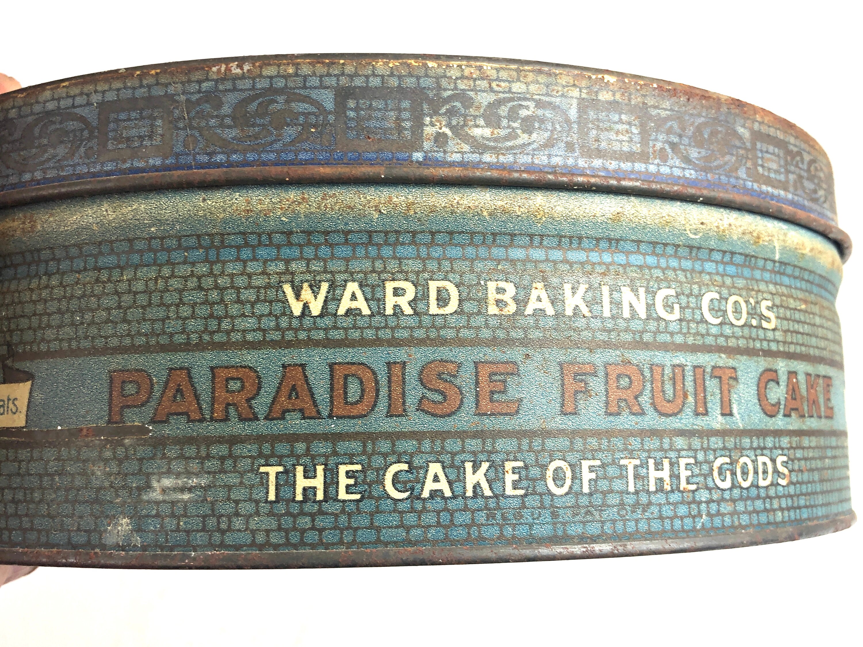 Vintage Ward Baking Company Tindeco Paradise Fruit Cake Tin Etsy