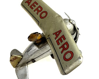 RARE! Great Condition 1940s - 1950s German Aero Plane 546 Key Wind