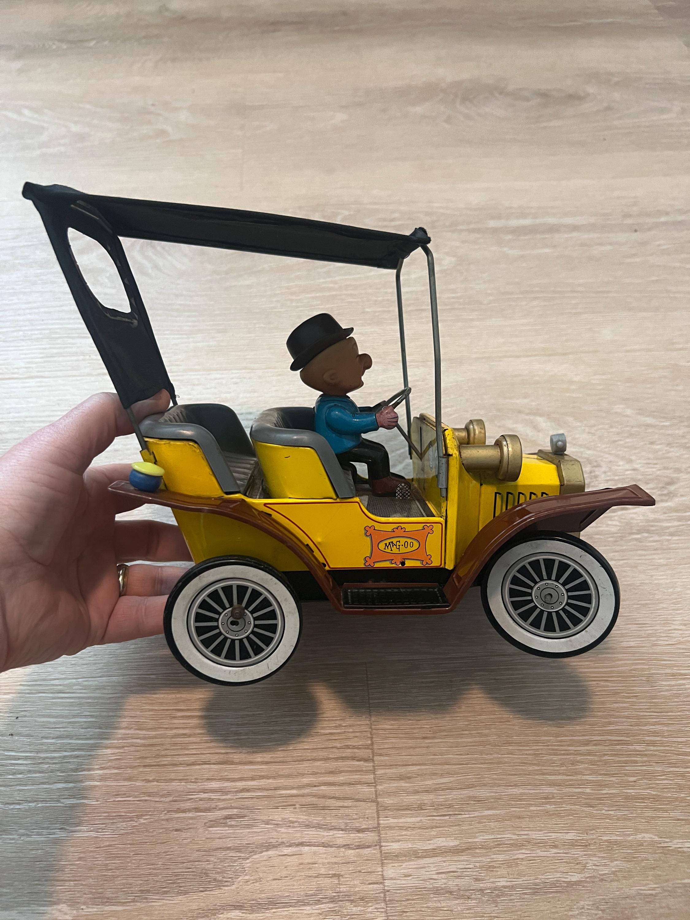 1961 Original Working Hubley Official Mr Magoo Car Tin Toy - HARD