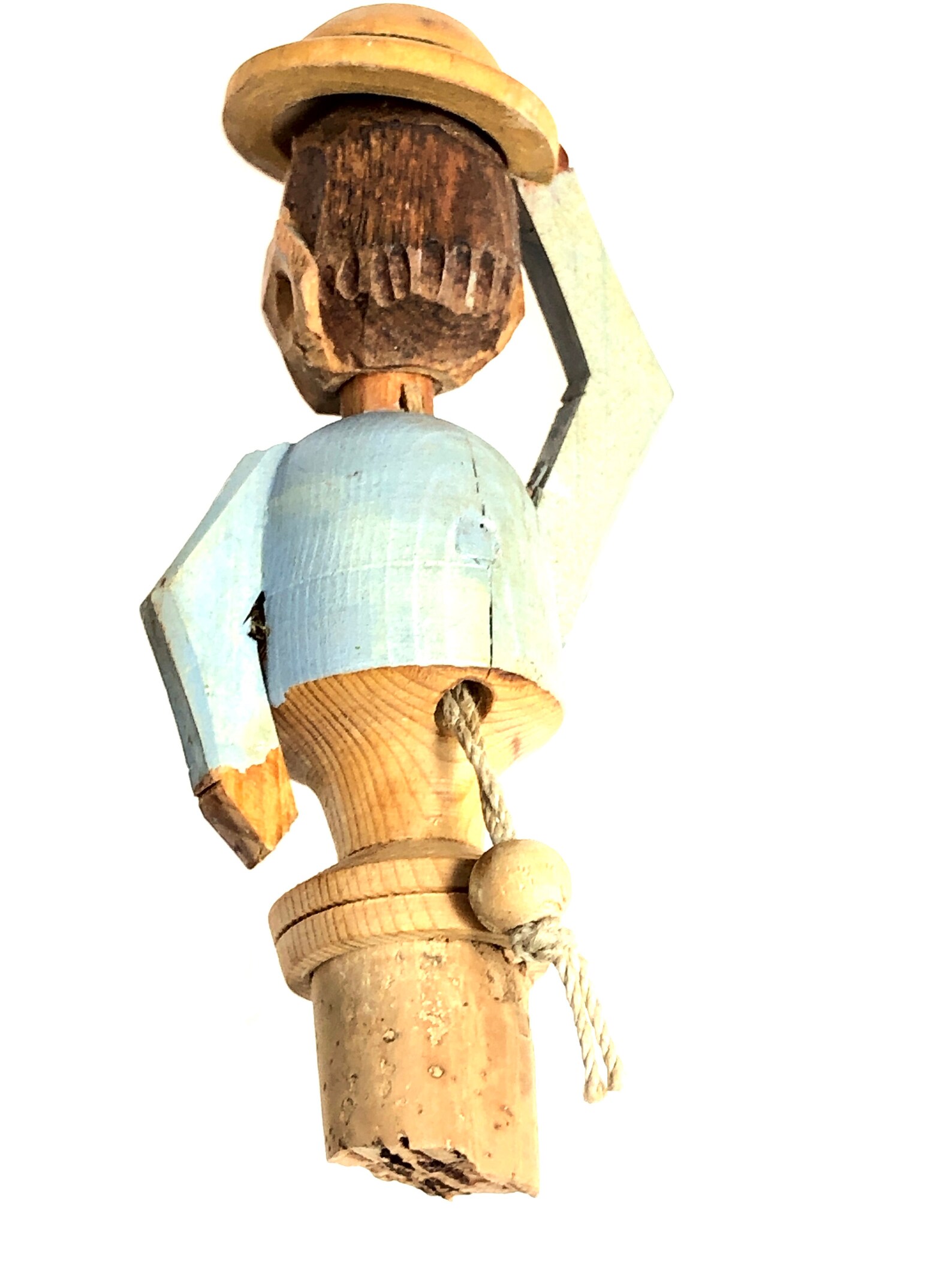 Vintage Hand Carved Wood FIGURAL GERMAN Mechanical Character | Etsy