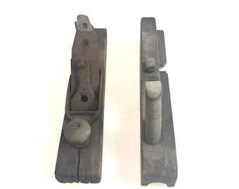 Set of 2 Antique Wood Planes - Sandusky Tool Co and Stanley Rule & Level Co.