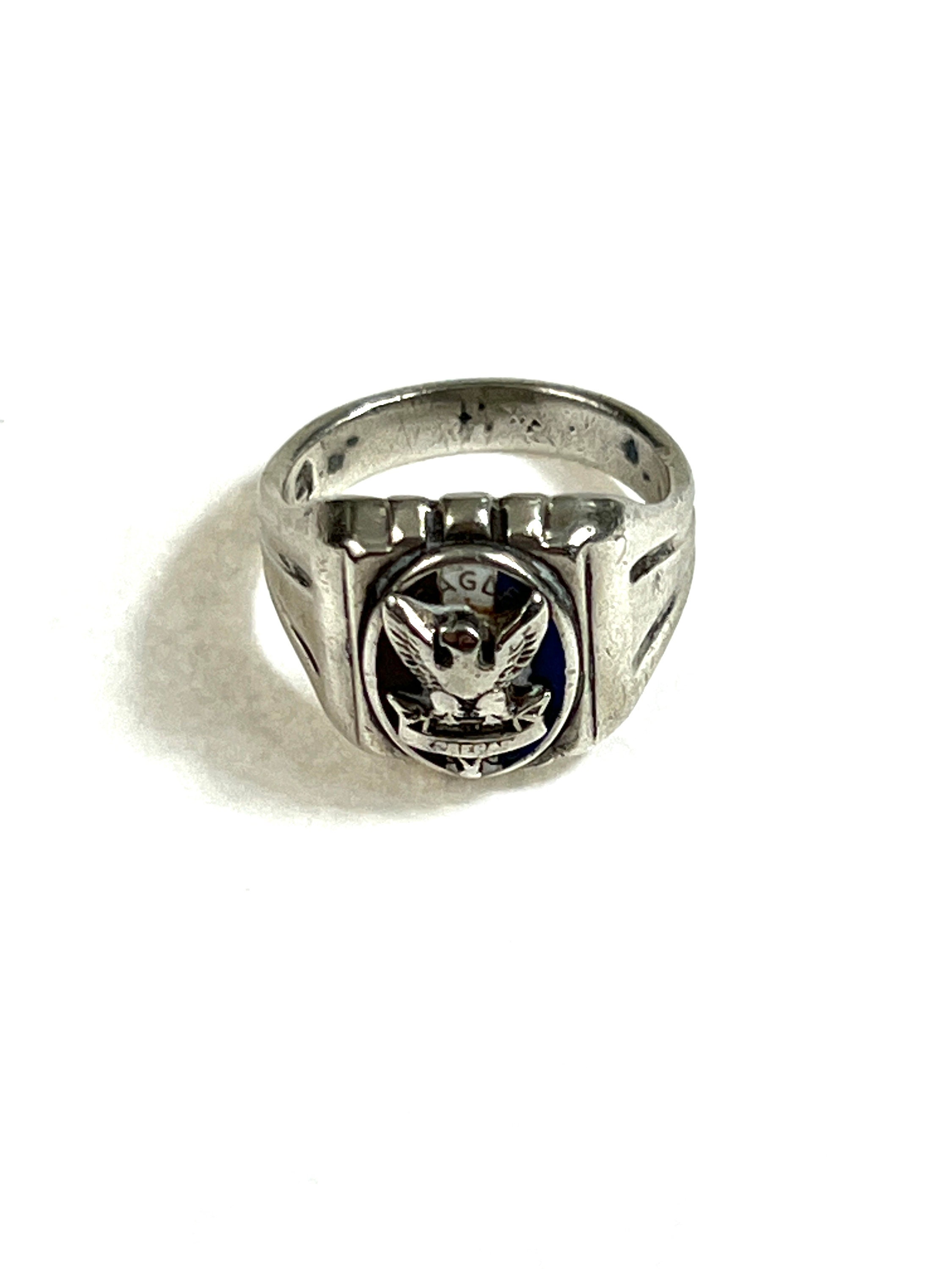 Vintage eagle hotsell scout rings