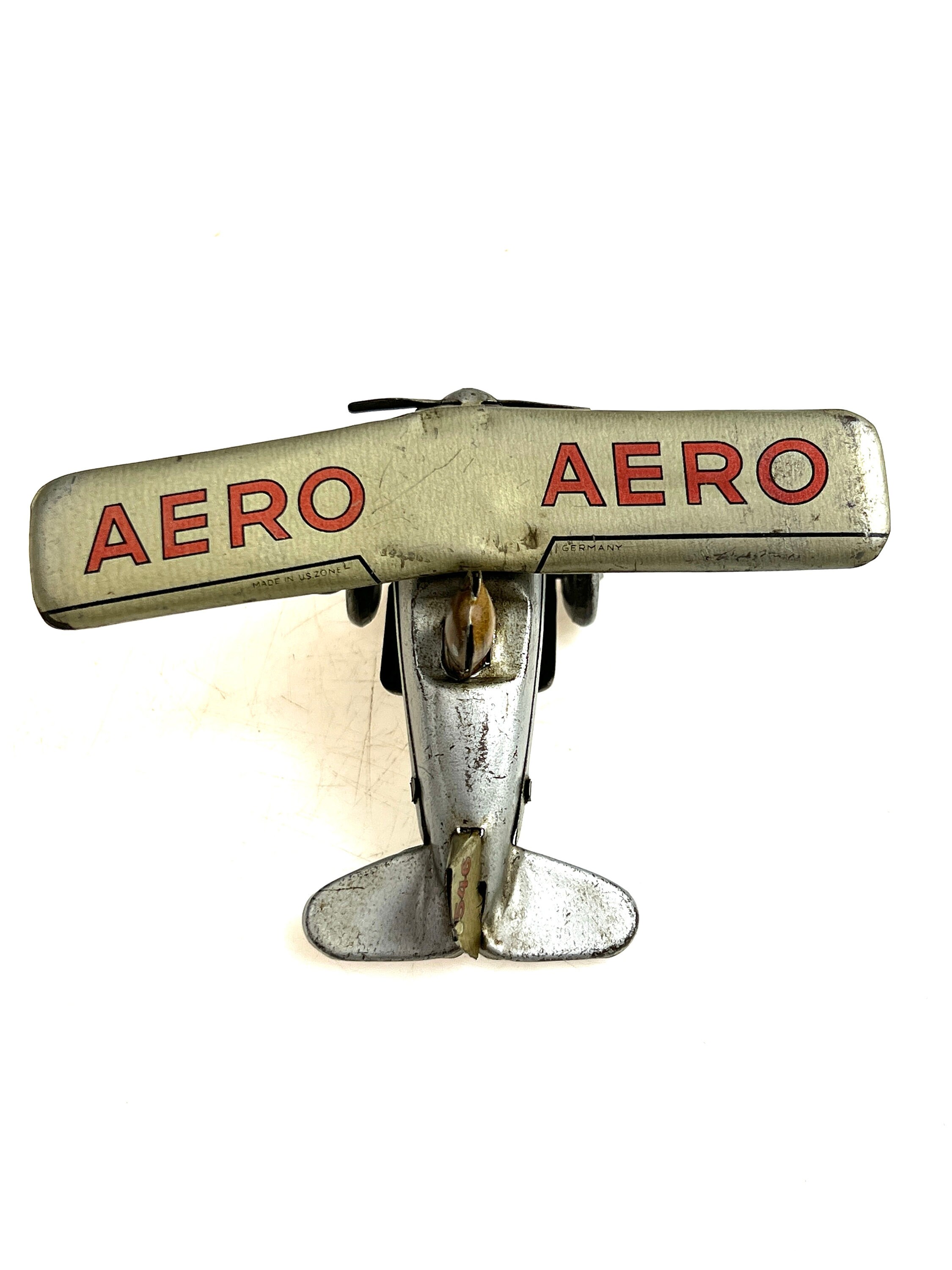 RARE! Great Condition 1940s - 1950s German Aero Plane 546 Key Wind