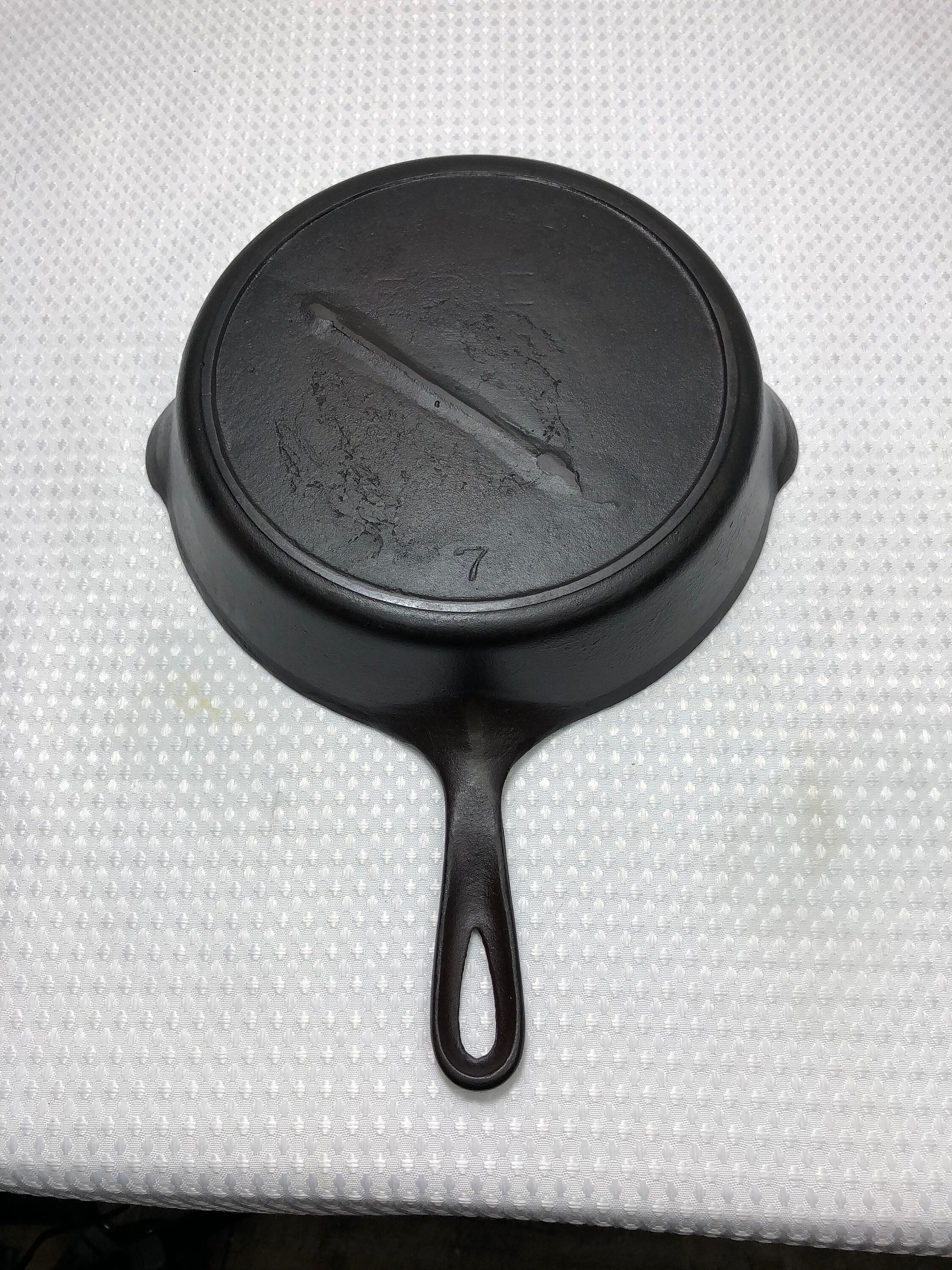 1800s 7 Gatemarked Cast Iron Griddle -  Portugal