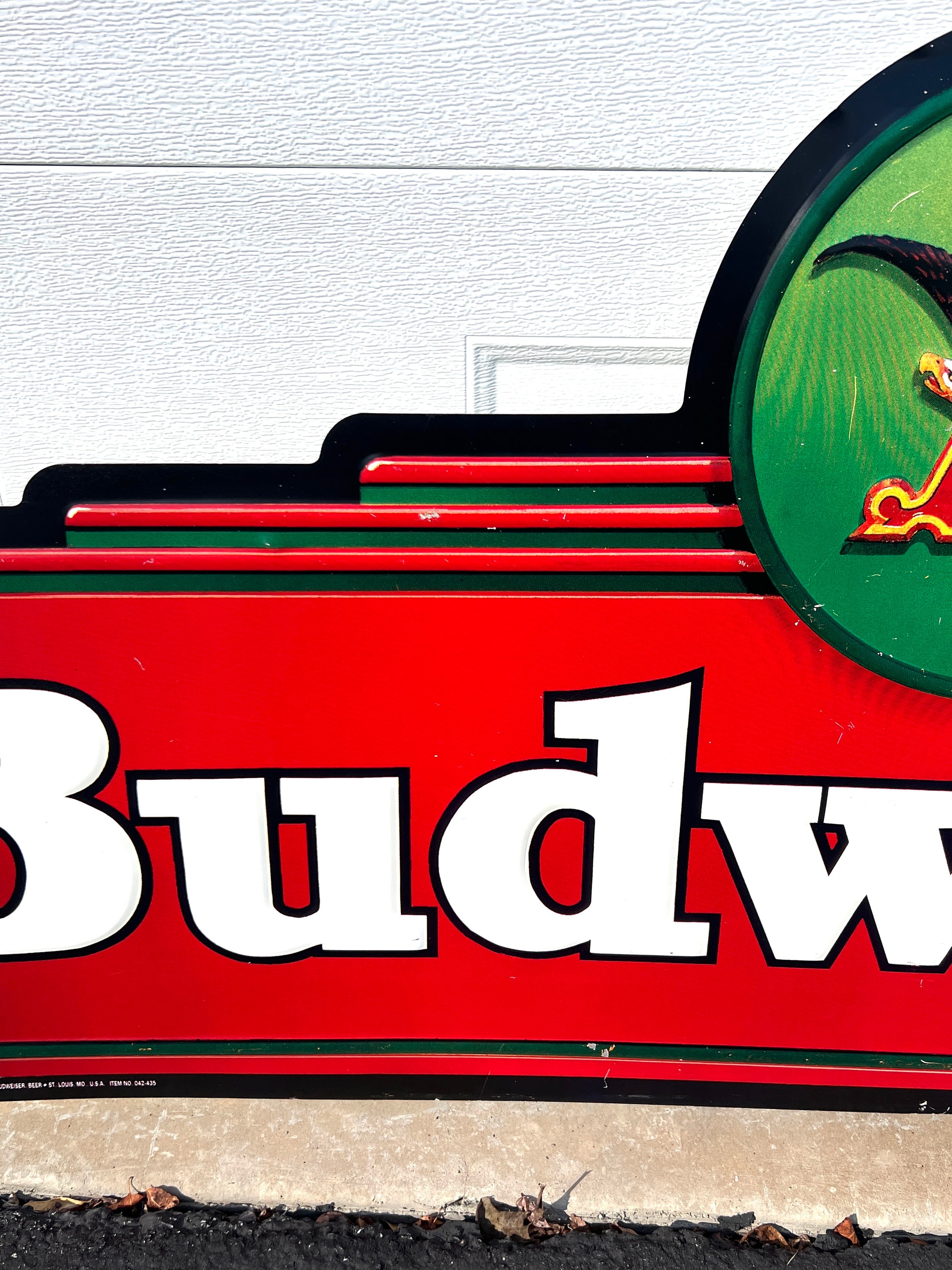 Vintage 1994 Budweiser Large Metal Tin Sign - 5 Feet Wide! - Etsy