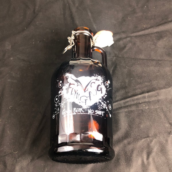 Visol 32oz Black Matte Growler With FREE Engraving | Stainless Steel, Locking Cap, Personalized