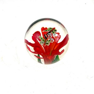Flower Butterfly Paperweight - 3&quot;