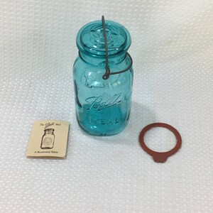 BALL Blue Glass Bicentennial IDEAL Reproduction Jar - NEW condition - Free Shipping!