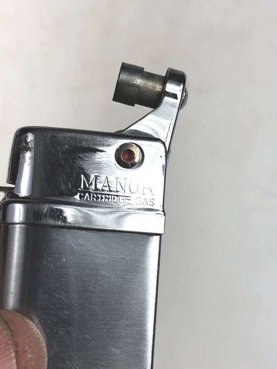 ペルーカホン　旧モデル Vintage 1960's Collectible Manor Chrome Cartridge Lighter