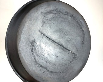 ¡¡HERMOSO!! Sartén de hierro fundido n.º 8 con mango de fantasía antiguo con marca de puerta - Marca de mango "VIII"