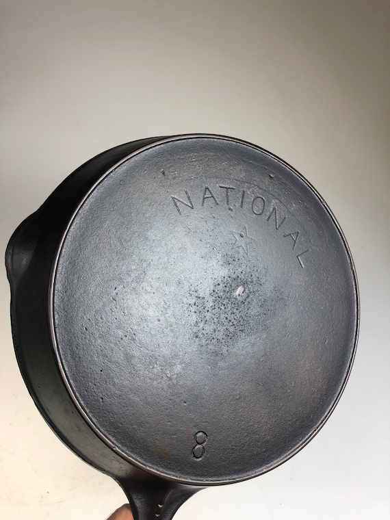 Antique Wagner National 8 Star Makers Mark Cast Iron Skillet - Etsy