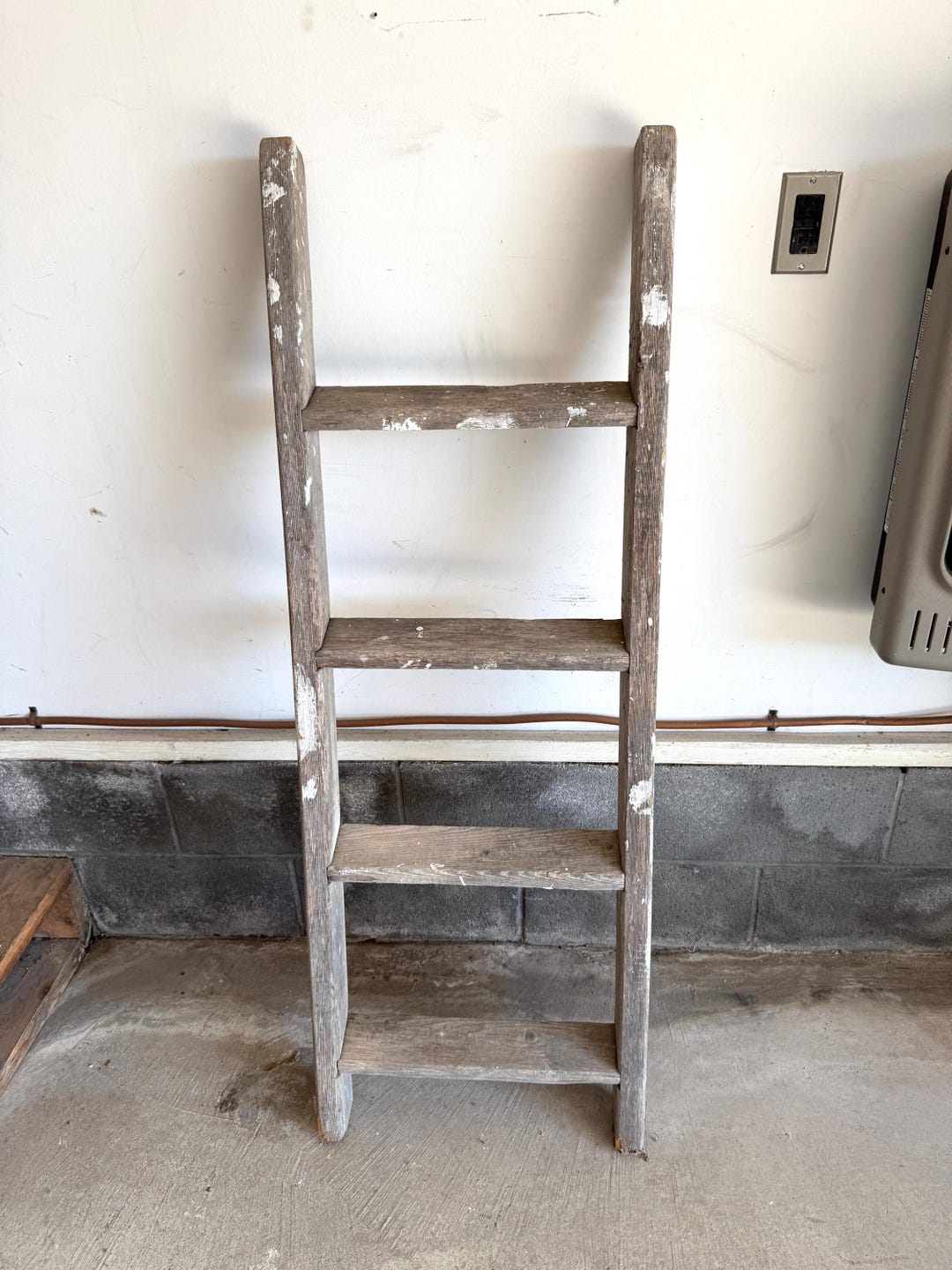 Antique Wooden Step Ladder 1920s–1950s Primitive Rustic Farmhouse Decor ...