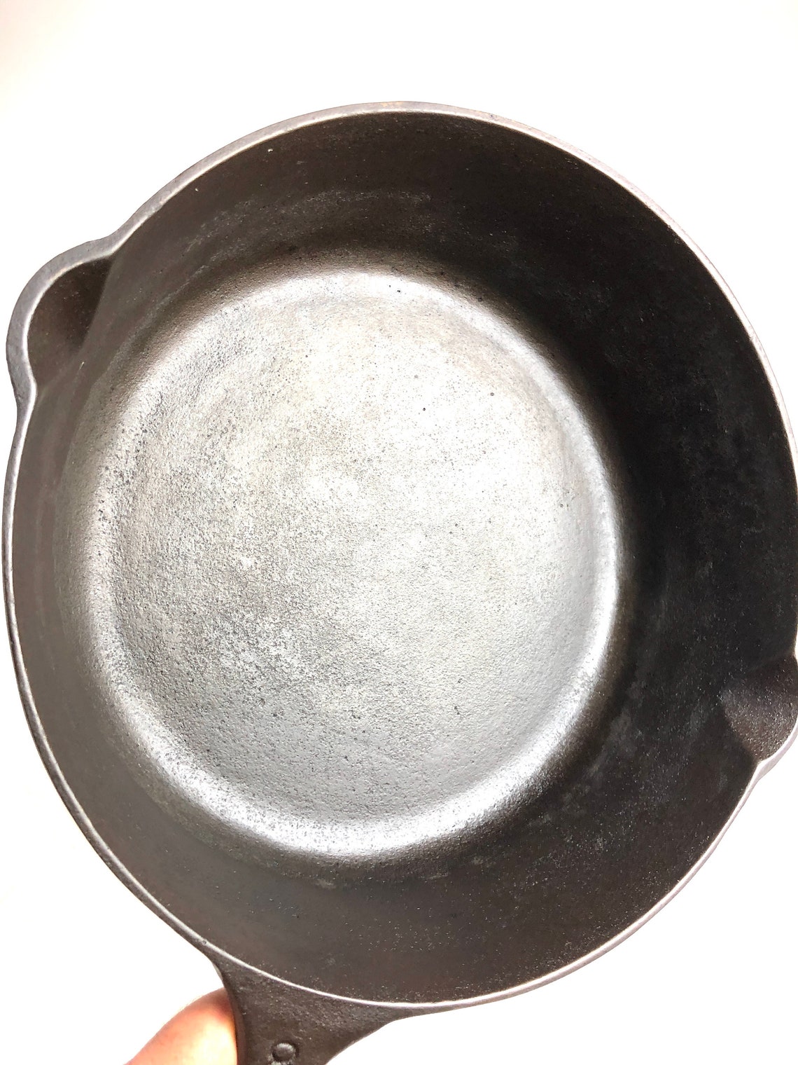 VERY NICE Ugly Hammered Cast Iron 8 Chicken Pan Fryer Etsy