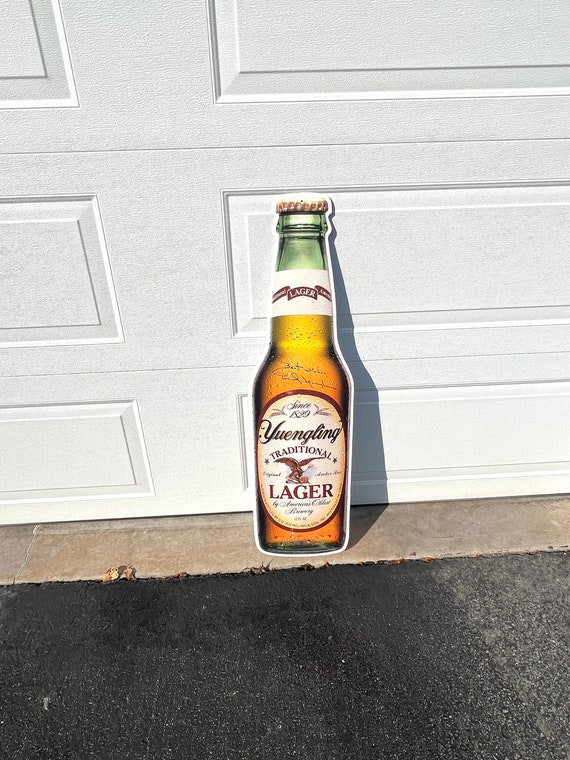 NICE AUTOGRAPHED! Yuengling Lager Tin Bottle Sign Signed by Dick