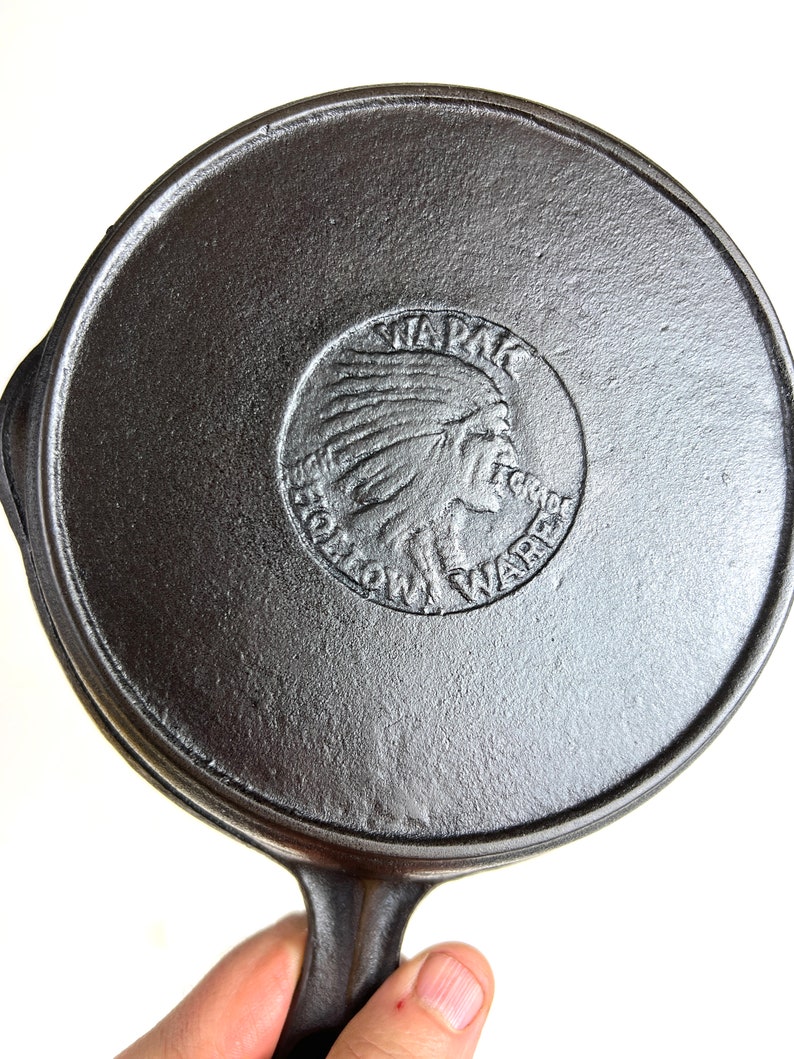 VERY NICE Antique Wapak Indian Head Logo 3 Cast Iron Etsy