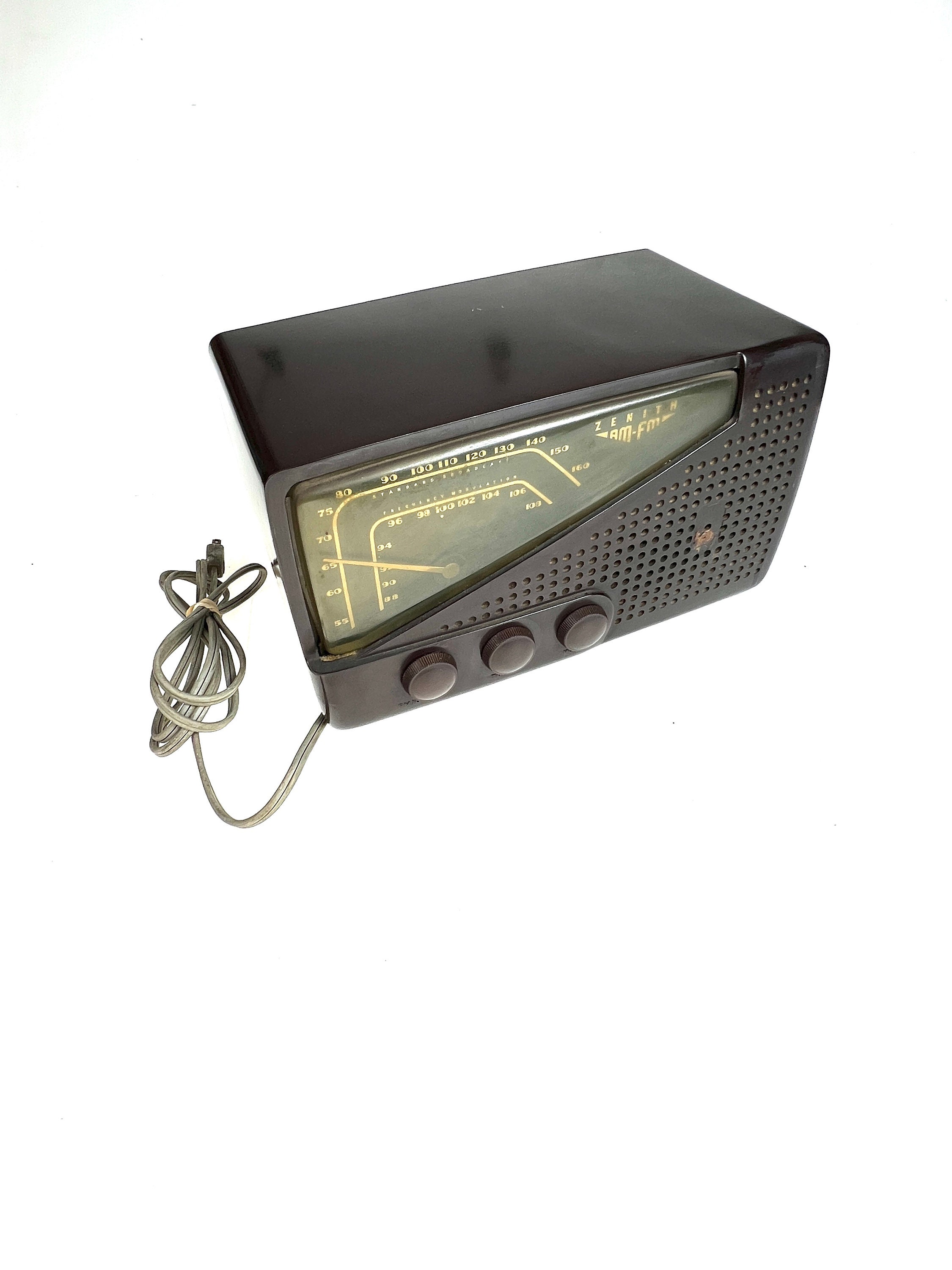 Vintage ZENITH 1949 Brown Bakelite Model 7H921 Tube Radio - Etsy Vintage ZENITH 1949 Brown Bakelite Model 7H921 Tube Radio - Etsy