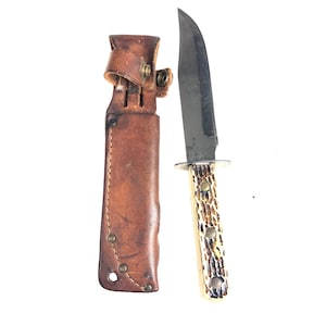 Vintage Brazil Carbon Steel Bowie Knife - Compass?  FREE SHIPPING!!