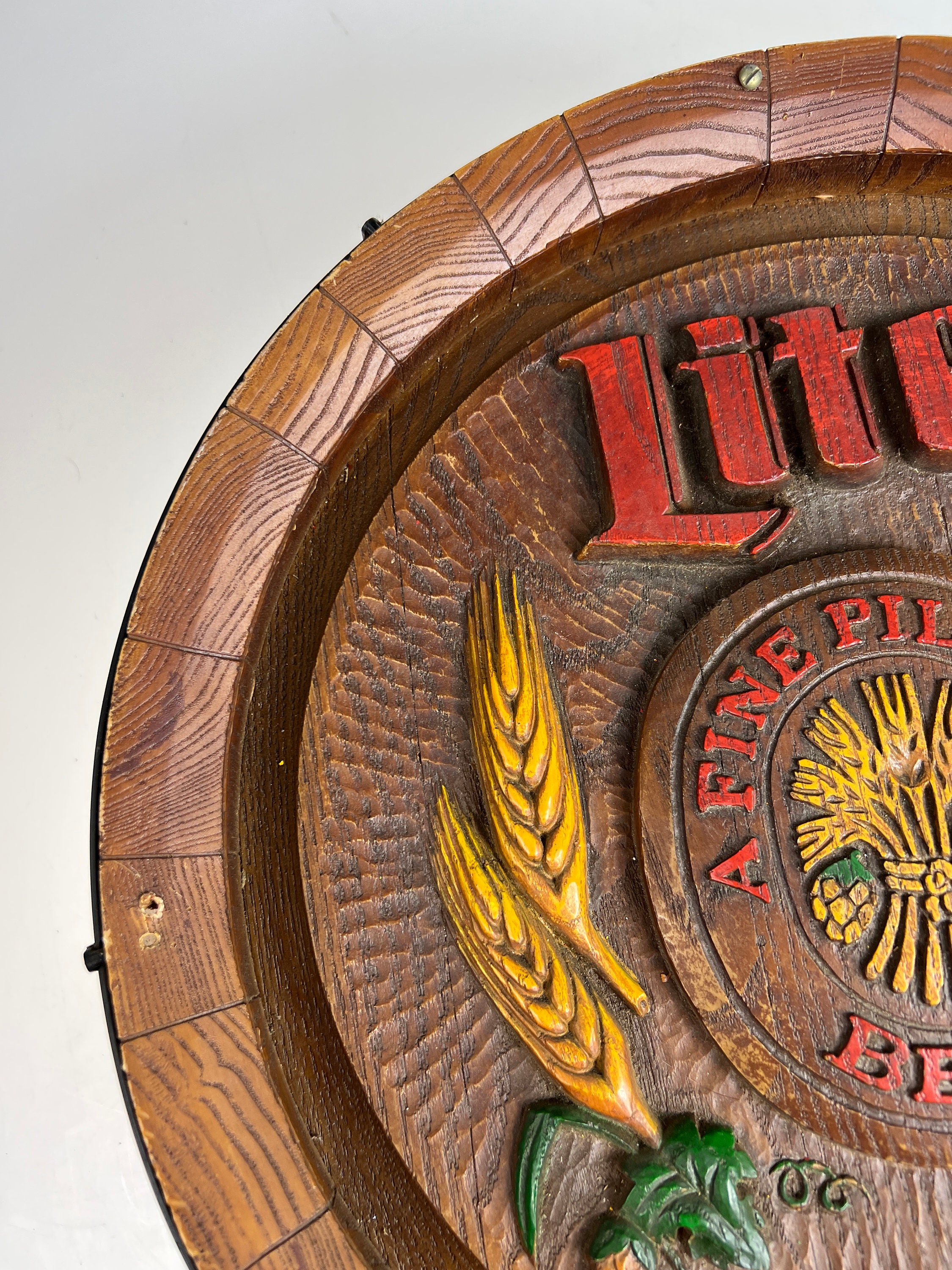Vintage Miller Lite Beer Plastic Barrelhead Sign - Etsy