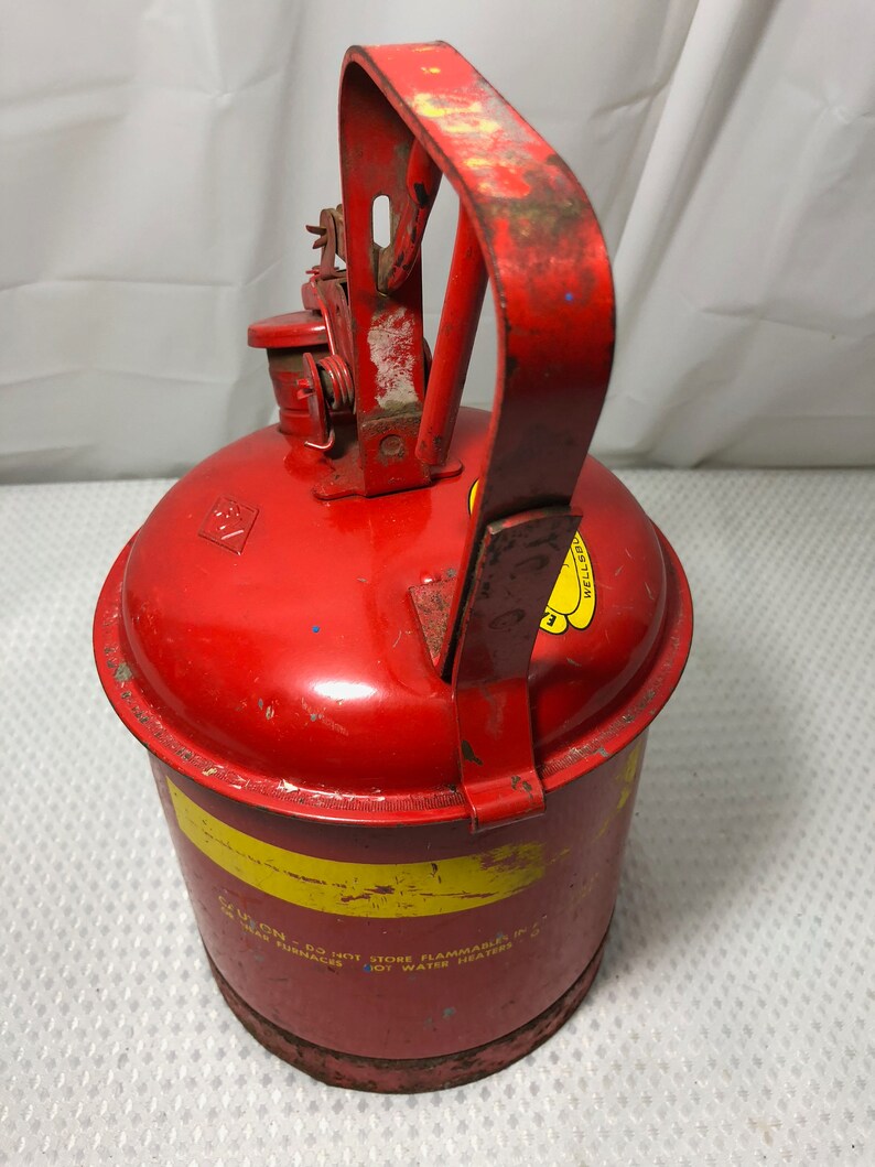 Vintage Eagle 1 Gallon Metal Safety Gas Can U110S Type 1 USA Etsy