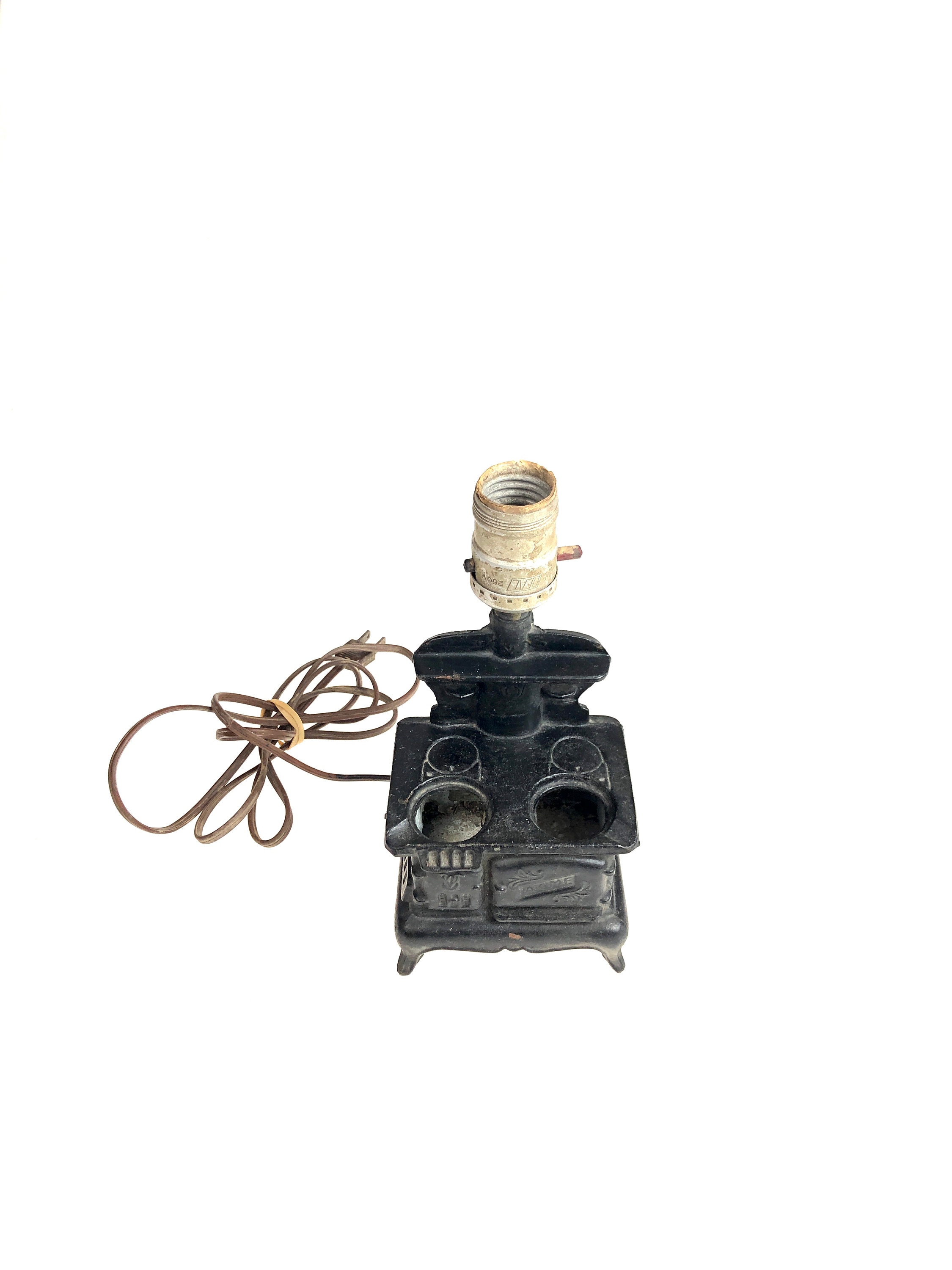 Vintage Acme Salesman Sample Style Miniature Cast Iron Stove