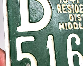 Licence De Chasseur Non Résident Pennsylvanie 1947 – Vintage, Avec étiquette Jeu 19463