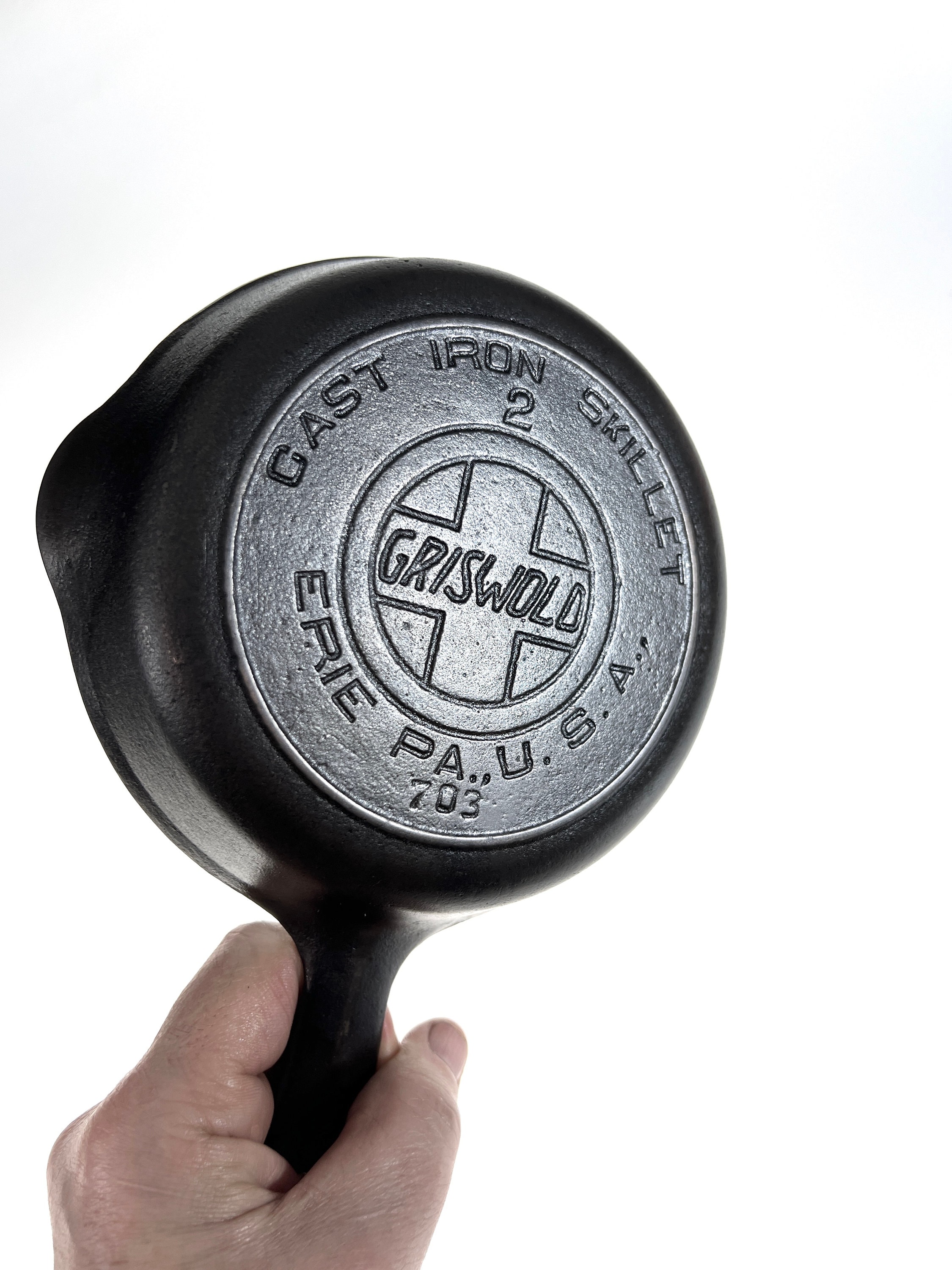 Wow!!! RARE Griswold #2 Cast Iron Skillet 703 Erie PA Usa