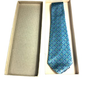 Vintage Men&#39;s Necktie Tie New in box Hand Made by Janet Brubaker - FREE SHIPPING!!