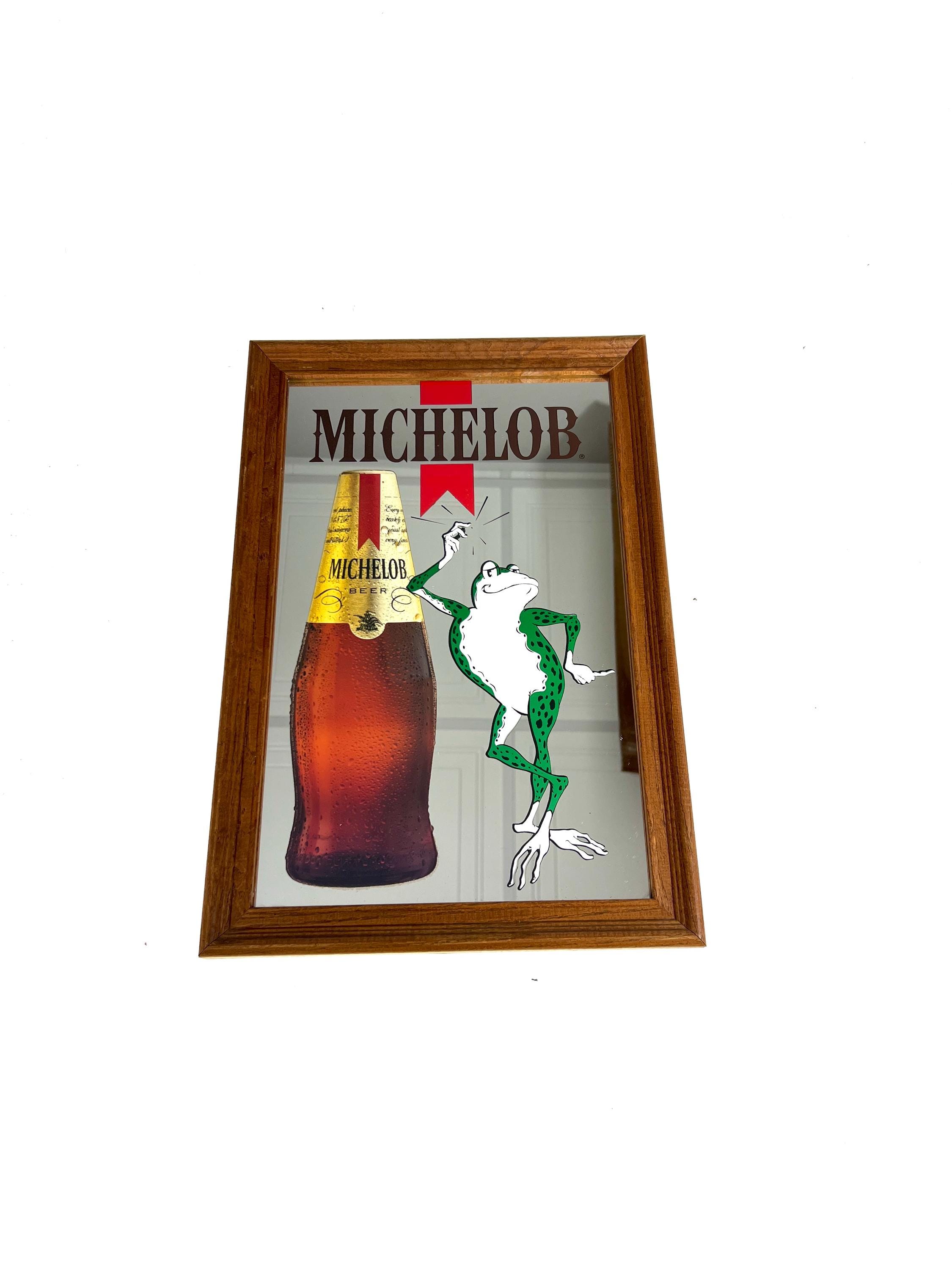 Vintage Michelob Beer Lighted (パブミラー) Vtg Rare Michelob Light Lighted Beer Bar Wall Sign Florescent