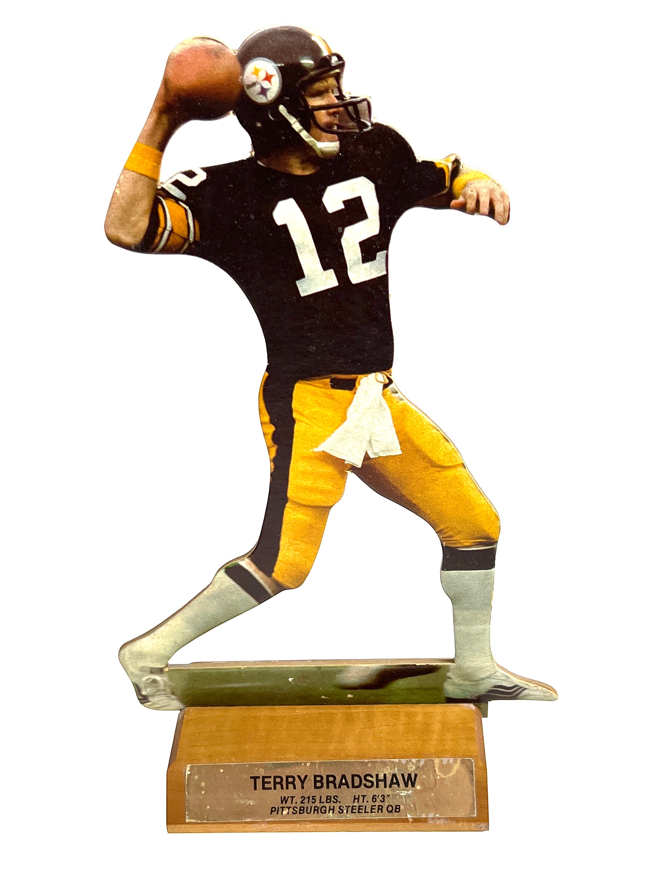 Potentially RARE? Cardboard Terry Bradshaw Steelers Figurine on