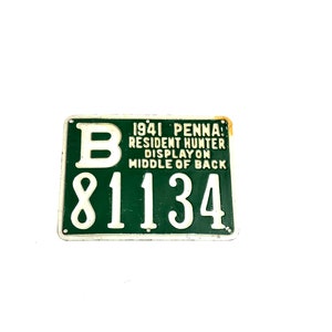 Old Pa License 