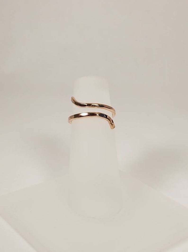6mm 14K Gold Filled Plain Band Midi Above The Knuckle Toe Ring