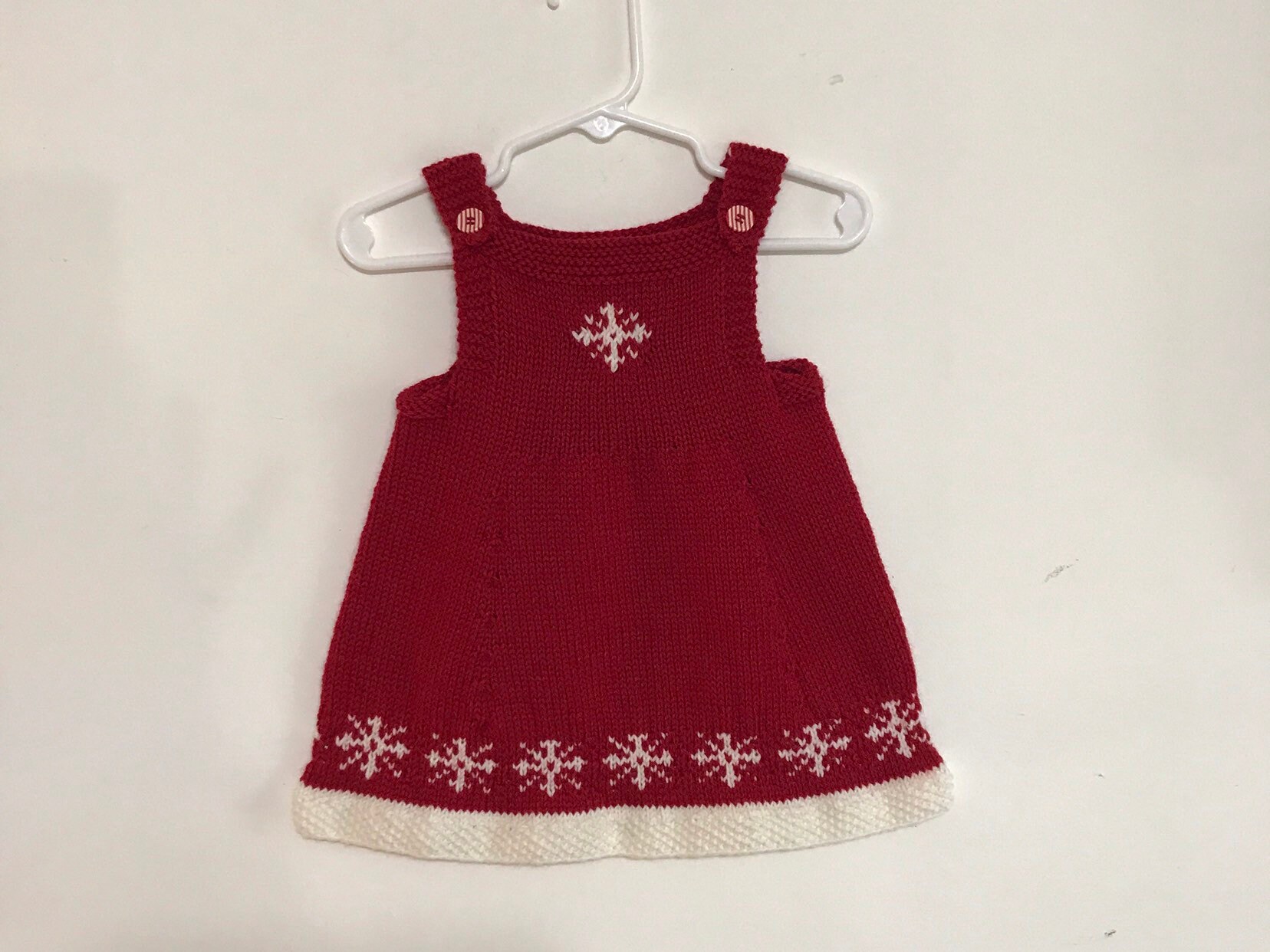 snowflake baby dress