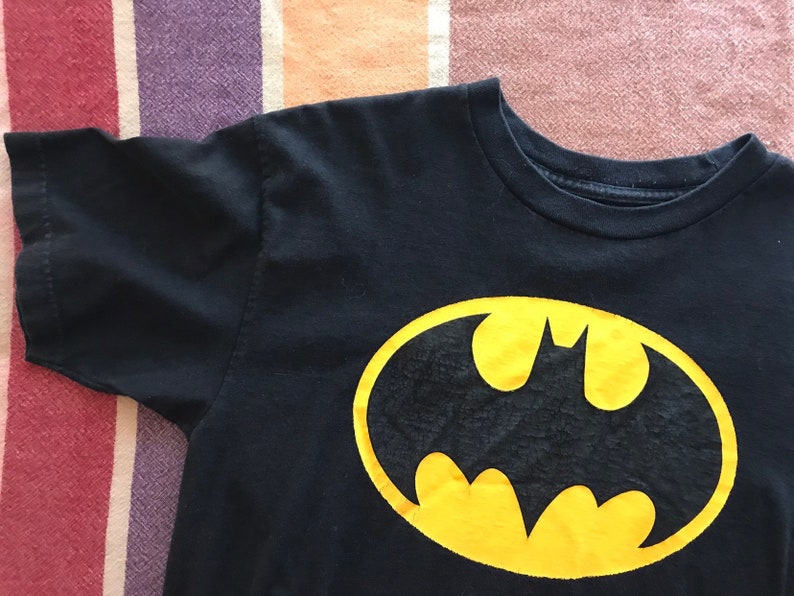 Batman Logo Torn Tshirt Classic Official Dark Knight DC Comics White Mens Tee