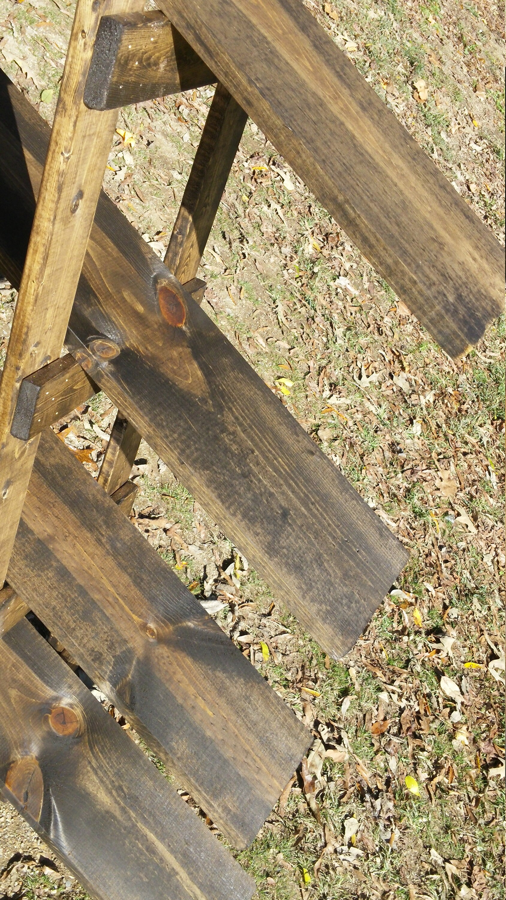 3 Ft Table Top Ladder Shelf Wooden Ladder Craft Fair Etsy