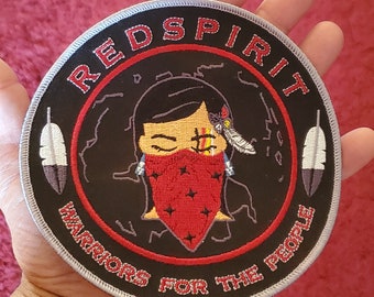 Red Spirit Round 5 1/2 inch Patch