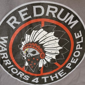 Redrum Gray logo on both Sleeves image 2