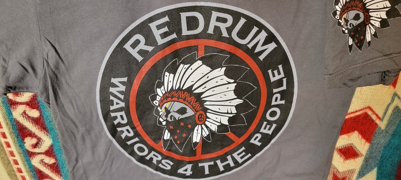 Redrum Gray logo on both Sleeves image 2