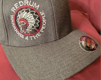 Gray Redrum Flex fit hat