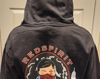 Red Spirit Warriors for People Pull over Hoodie