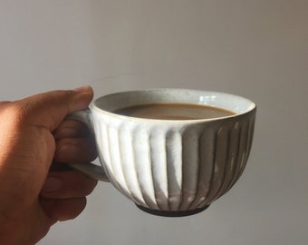 Koffiekopje, handgemaakte mok, aardewerk mok, handgemaakte mok, grote mok, keramische koffiemok, grote aardewerk beker, kleine koffiekopje, keramische koffiekopje