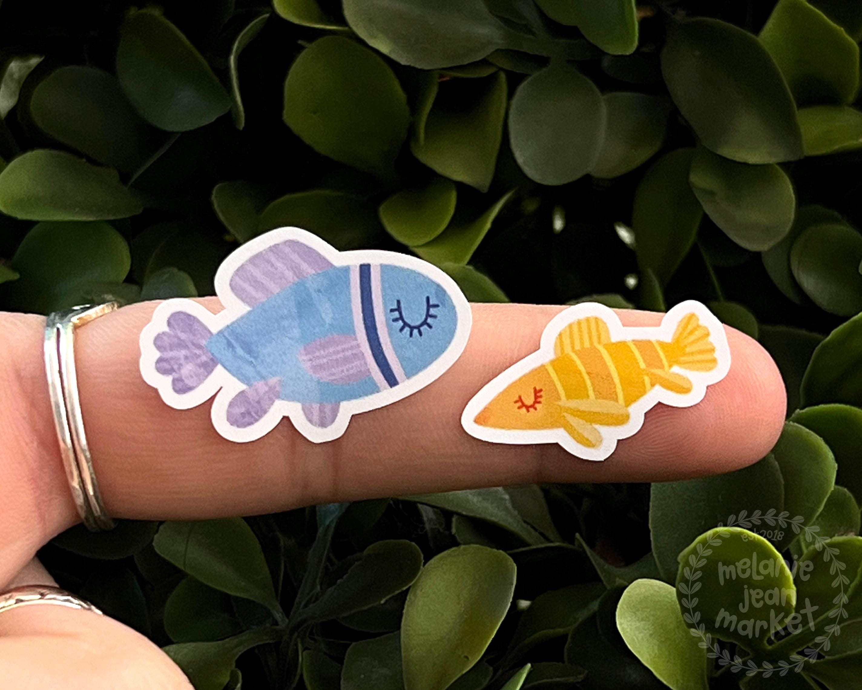 Fish Sticker Easy Fishes Sticker Sheet | Bullet Journal Sticker Sheet, Cute Sticker Sheet ...