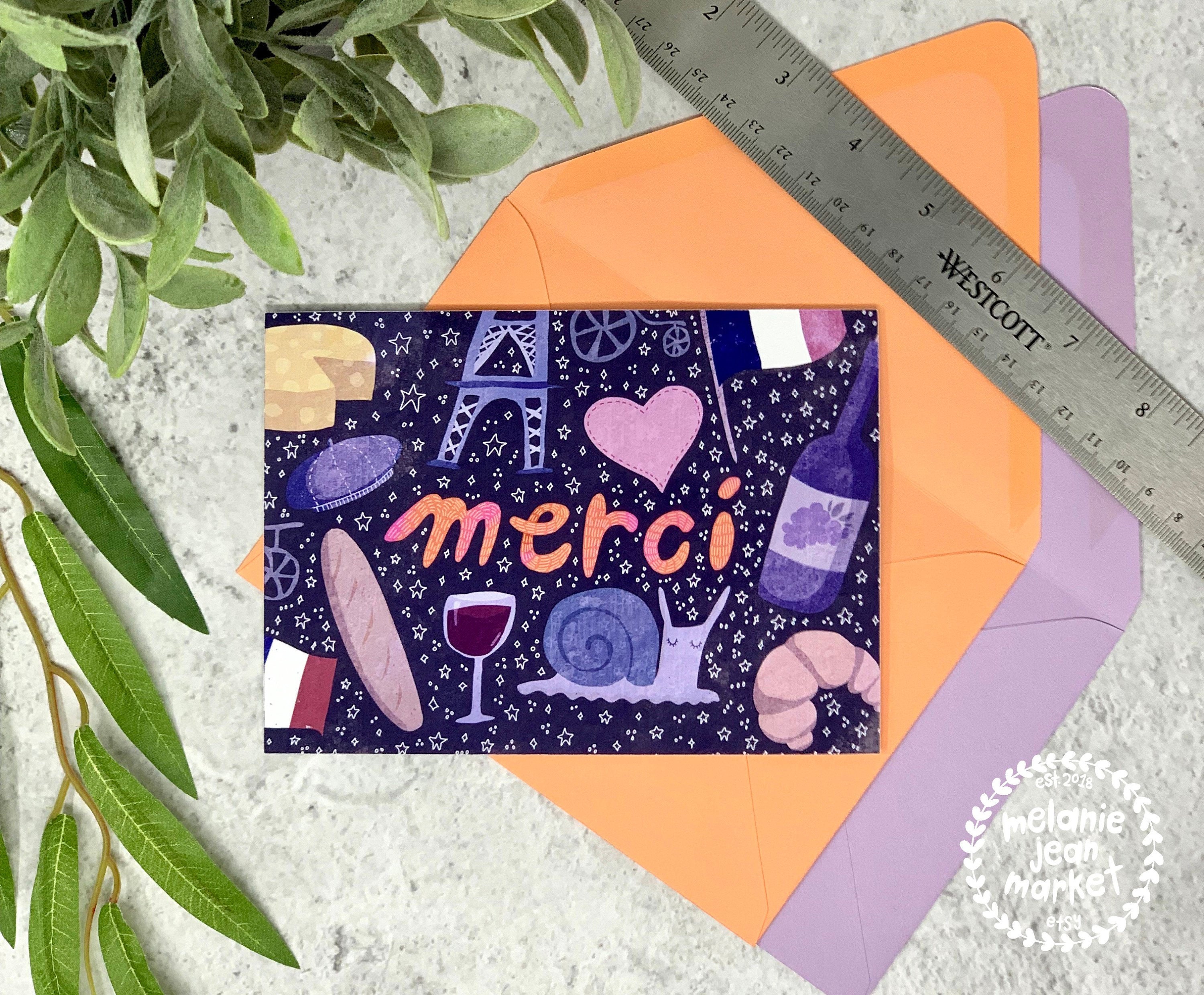 thank-you-card-french-thank-you-merci-card-paris-card-etsy