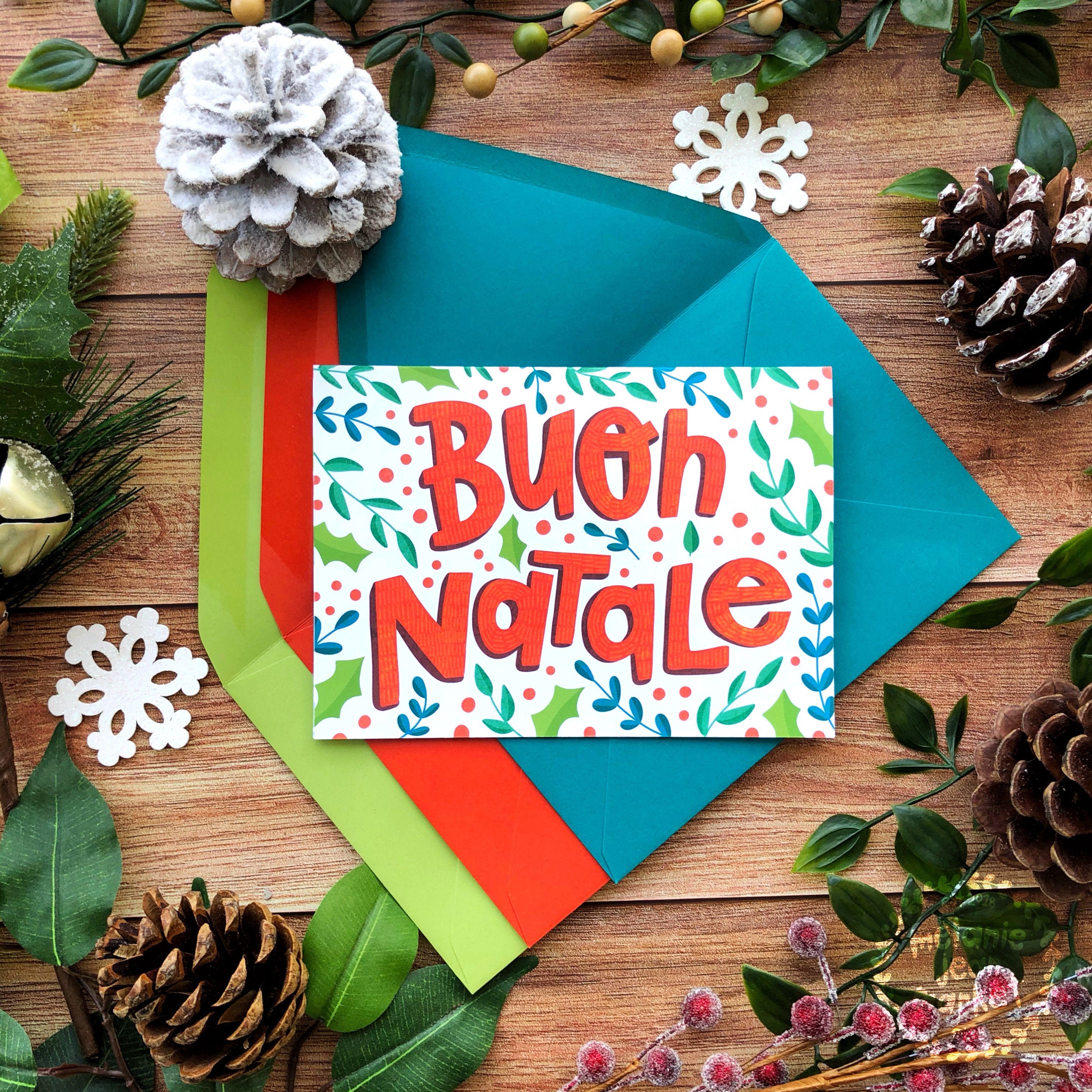 Buon Natale Italian Christmas Card Italy Christmas Card Etsy