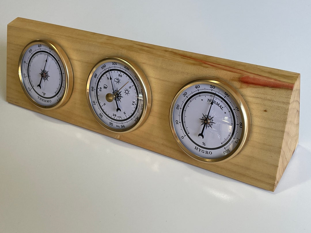 Weather Station Desktop Barometer Hygrometer Thermometer Etsy