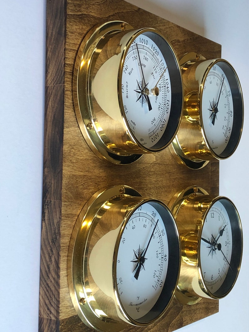 Weather Station Barometer Clock/ Tide Clock Hygrometer Etsy