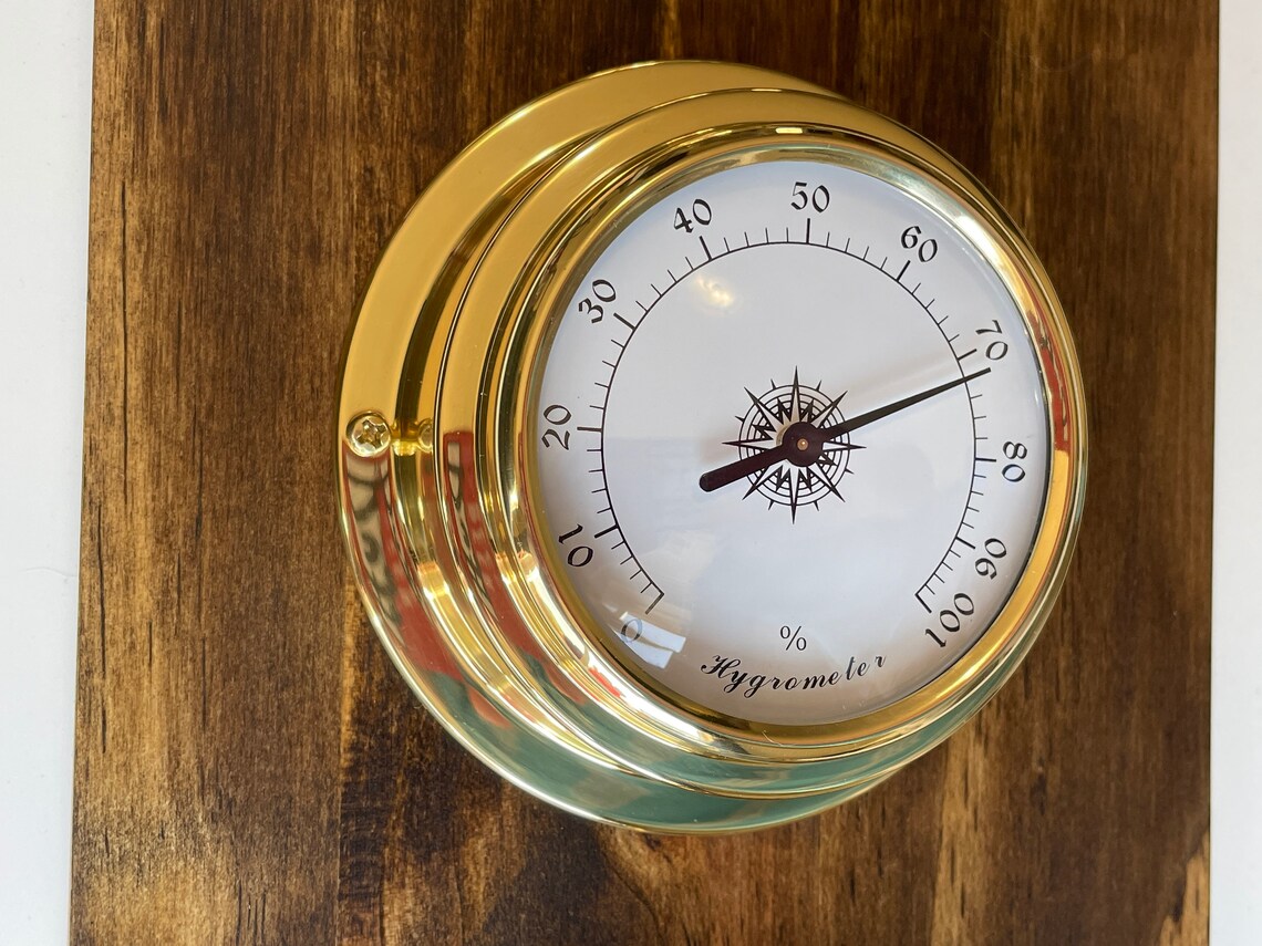 Weather Station Tide Clock Barometer Hygrometer Thermometer Etsy